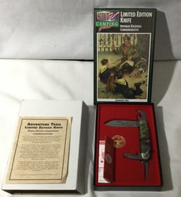 LE Norman Rockwell Commemorative Trail Knife