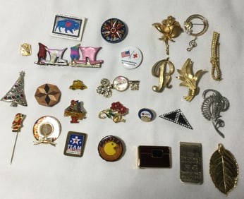 Pin Collection - all sorts and also one belt