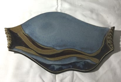 Original Art Hinckley Paint Pottery w/ Artist Name