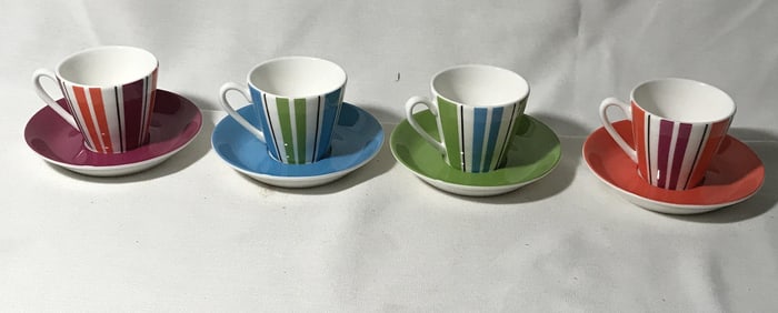 Lenox Collins Stripe, Kate Spade, Espresso Set
