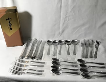 25 piece Cutlery Set from Japan in org tin