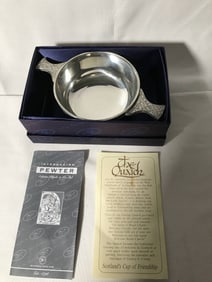 Pewter Drinking Cup Referred to as a QUAICH,