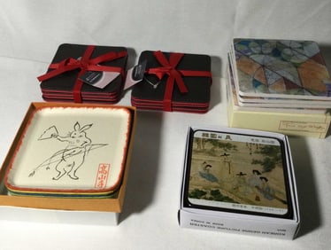 Asian Motif Coaster Collection