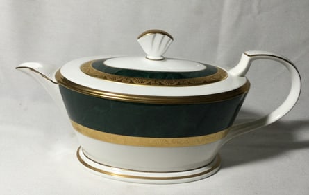 Noritake Fitzgerald Bone China Teapot w/ Lid
