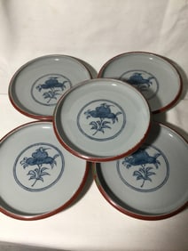 Asian Salad Plates - set a five