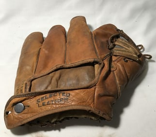 Vintage Leather Baseball Mitt