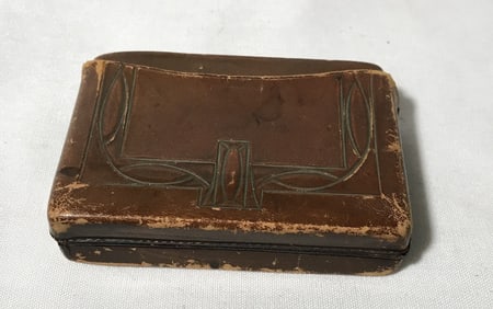 Leather Case Deck of Pinochle Cards