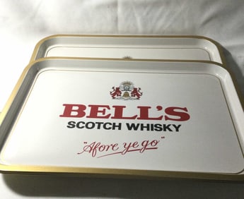 Vintage Bells Scotch Whiskey Trays (3)