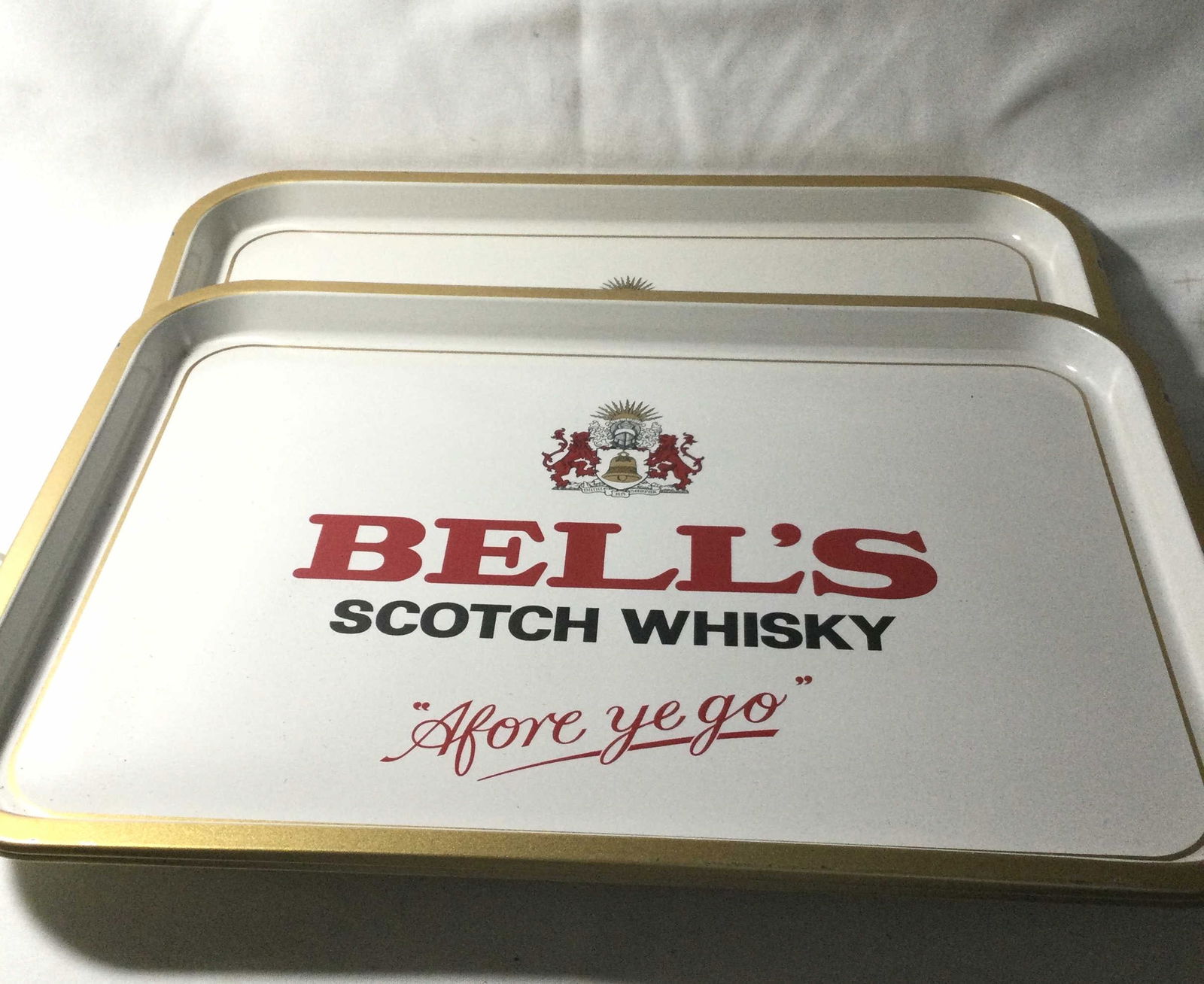 Vintage Bells Scotch Whiskey Trays (3) (1 of 3)