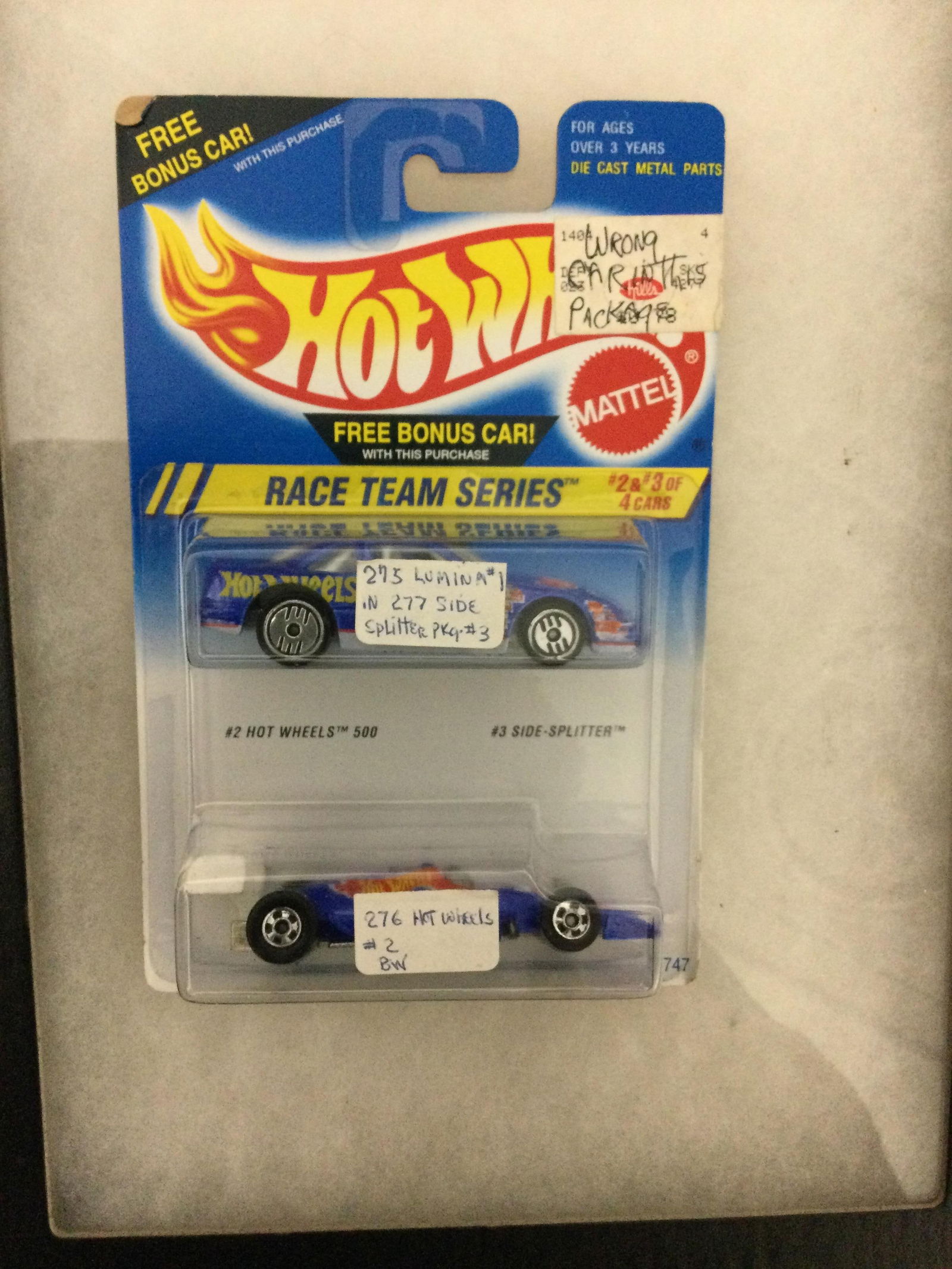 Sealed Package Hot Wheels Error Car (1 of 5)