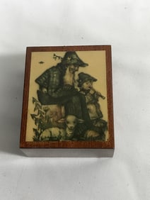 Vintage Italian Wood Music Box Come Back to