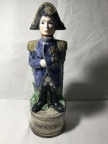 Ceramic Napoleon Brandy Decanter 13 inches tall