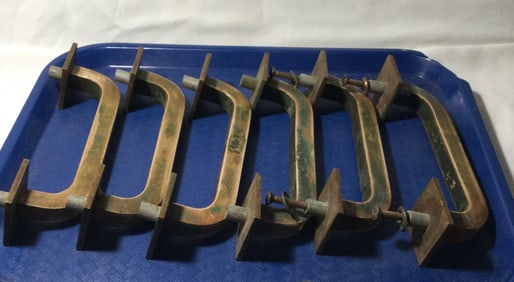 Architectural Heavy Brass Door Pulls (6)