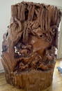 RARE 6 Foot Tall Wood Horse/Feather Sculpture