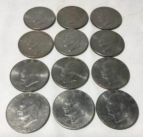 Eisenhower Dollar Bicentennial Coins (12)