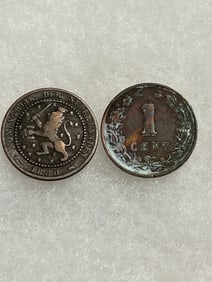 1880 & 1892 Netherlands Cent