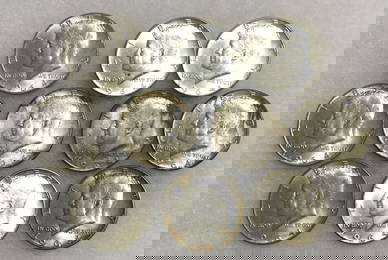 1964 Kennedy Silver Half Dollars (10)