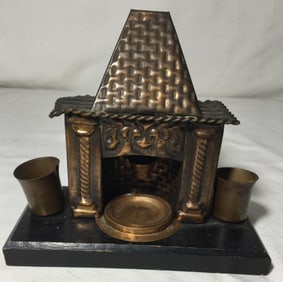 Vintage Copper Fireplace Statue