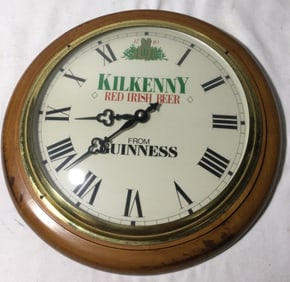 Guinness Kilkenny Red Irish Beer Wall Clock