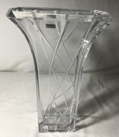 Stiffel Crystal Vase with Fluted Top