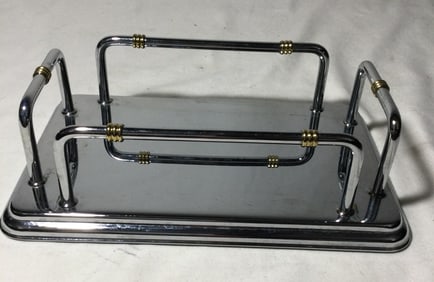 MCM Metal Bathroom Vanity Countertop Tray
