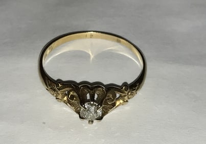 14KT Diamond Ring size 9