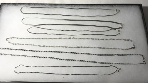 Sterling Silver Necklaces (6) - 38 grams