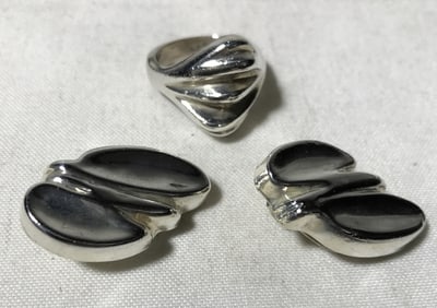Sterling Earrings & Ring Set