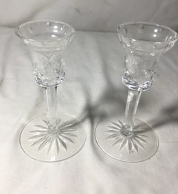 Waterford Crystal Candle Holders (Pair)