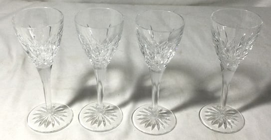 Waterford Crystal Tall Sherry Glasses (4)
