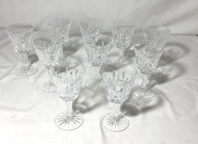 Waterford Crystal Claret Wine Glasses (Set of 10)