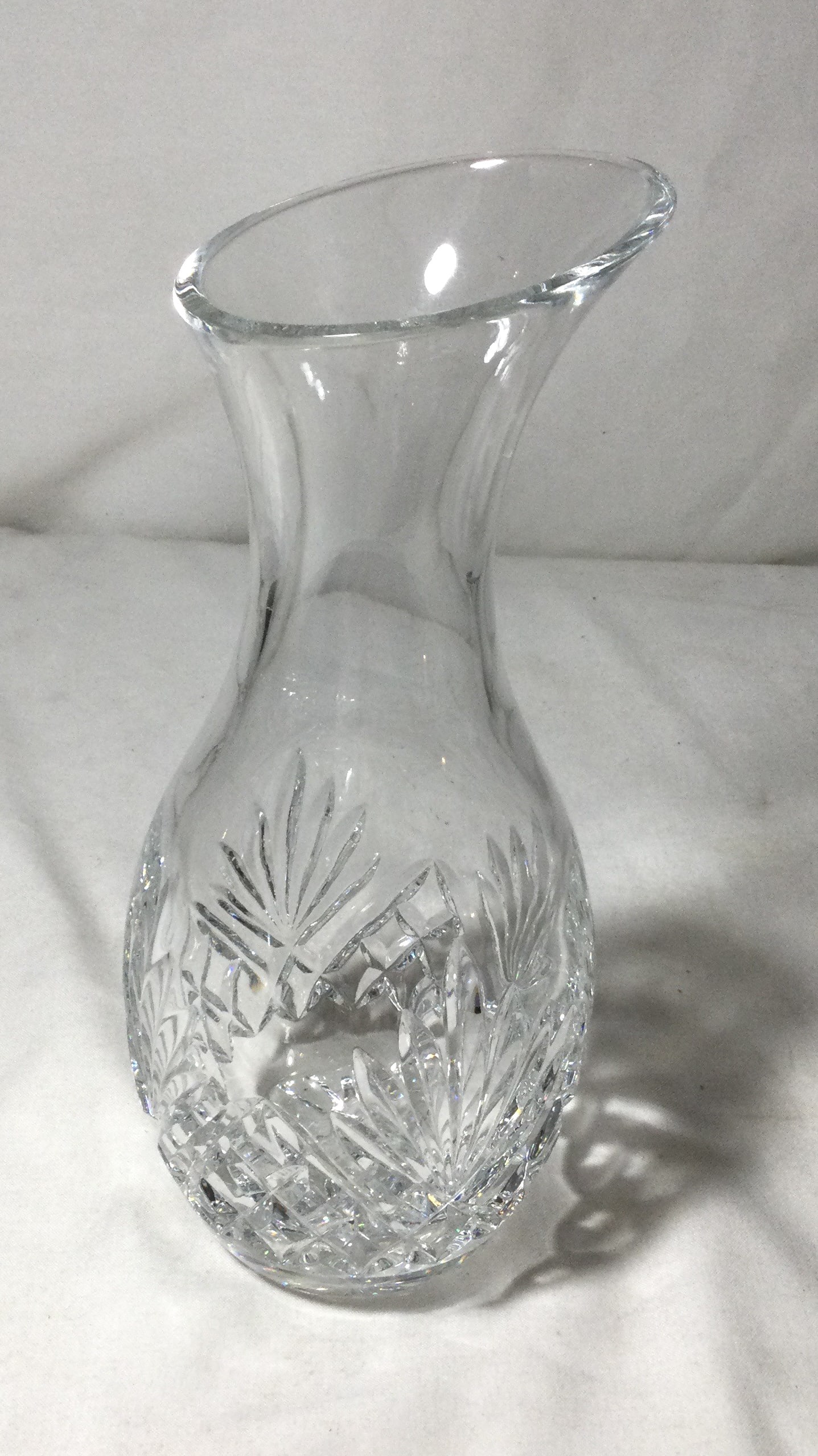 Crystal Waterford Carafe: measures 10 inches high and 4 1/2 inches at widest point