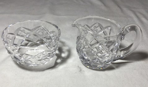 Waterford Crystal Creamer & Sugar Bowl Set