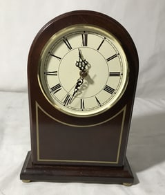 The Bombay Co. Mantle Clock w/ Gold Accents
