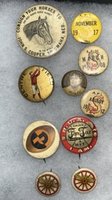 Early 1900s Sports & Studebaker Pins