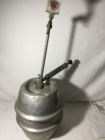 Vintage Aluminum Beer Keg w/ Ballantine Tap