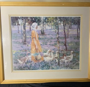 Goose Girl by William Leech