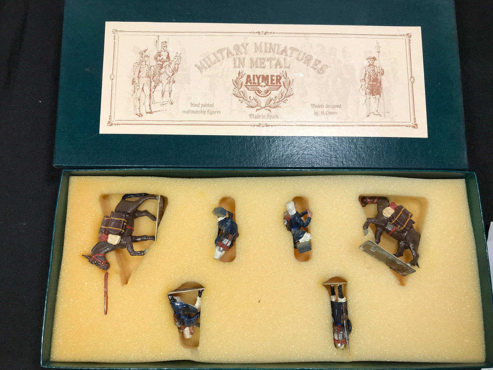 Military Miniatures in Metal Alymer AB-50: French foreign legion in action Morocco 1910, in original packaging and box
