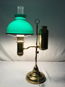 Antique Brass Adjustable Library Lamp