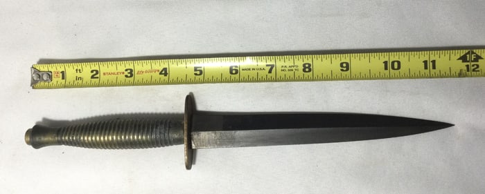 FAIRBAIRN Sykes Combat Knife, Double Edge