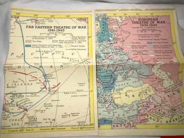 European & Far East Theatre of War Maps