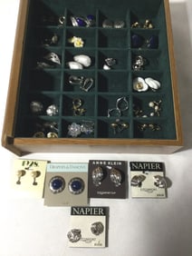 Over 20 Pair of Clip-on Earrings