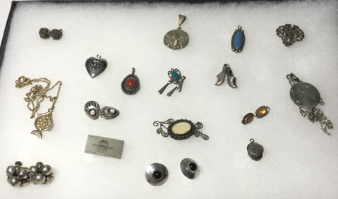 Necklace Collection ,clip on earrings ,post