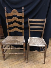 Ladder back chairs (2)