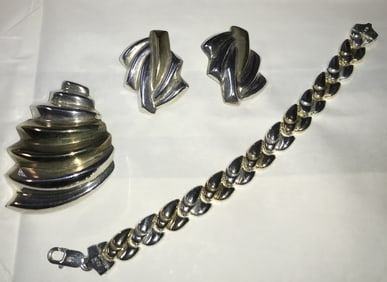 Bi-Colored Sterling Collection - 70 grams total