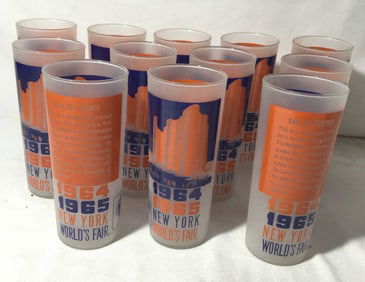 New York World’s Fair Glasses (12) 1964-1965