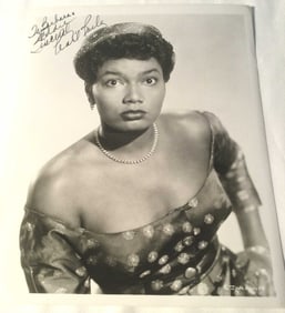 Pearl Bailey Autographed Picture, 8 x 10