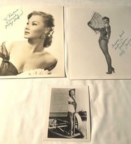 Mitzi Gaynor Autographed Photographs (3)