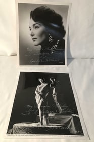 Julia Adams Autographed Photos (2) 8 x 10's