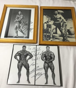 Signed Bodybuilder Photos Including Frank Zane